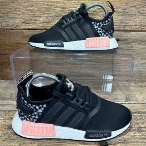 Adidas NMD R1 Black Leopard Pink Women's Size 7 Athletic Sneakers FZ1017